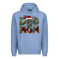 Colony Blue Christmas French Bulldog Mom Premium Hoodie - RanaPortraitStore