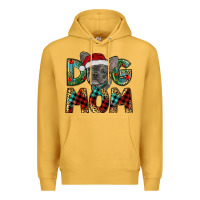 Mustard Christmas French Bulldog Mom Premium Hoodie - RanaPortraitStore