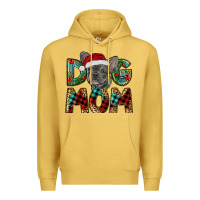 Antique Gold Christmas French Bulldog Mom Premium Hoodie - RanaPortraitStore