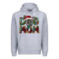 Heather Grey Christmas French Bulldog Mom Premium Hoodie - RanaPortraitStore