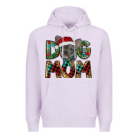 Lilac Christmas French Bulldog Mom Premium Hoodie - RanaPortraitStore