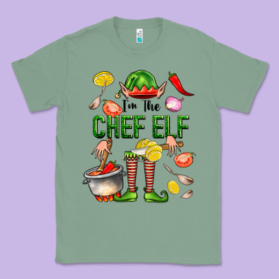 Im The Chef Elf Classic Tee Designed By Fadigitalartstudio