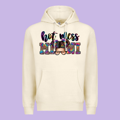 Premium Hoodie mess mini messy bun
