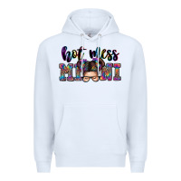 White mess mini messy bun Premium Hoodie - Zillion Design Studio