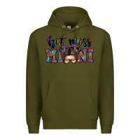 Army Green mess mini messy bun Premium Hoodie - Zillion Design Studio