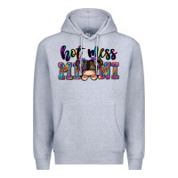 Heather Grey mess mini messy bun Premium Hoodie - Zillion Design Studio