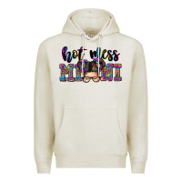 Oatmeal Heather mess mini messy bun Premium Hoodie - Zillion Design Studio