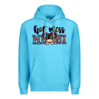 Ocean Blue mess mini messy bun Premium Hoodie - Zillion Design Studio