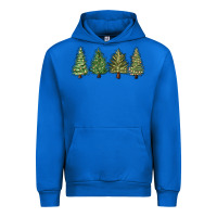 Cobalt christmas trees Urban Hoodie - MaliasSmallBusiness