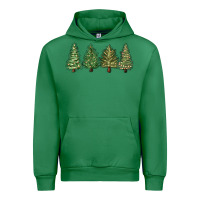Emerald christmas trees Urban Hoodie - MaliasSmallBusiness