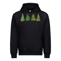 Forest Green christmas trees Urban Hoodie - MaliasSmallBusiness