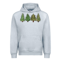 Heather Grey christmas trees Urban Hoodie - MaliasSmallBusiness