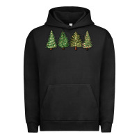 Pigment Black christmas trees Urban Hoodie - MaliasSmallBusiness