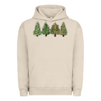 Pigment French Oak christmas trees Urban Hoodie - MaliasSmallBusiness