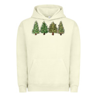 Pigment Pistachio christmas trees Urban Hoodie - MaliasSmallBusiness