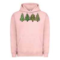 Pigment Salmon christmas trees Urban Hoodie - MaliasSmallBusiness