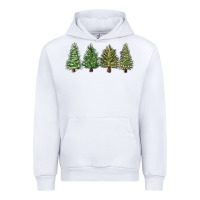 White christmas trees Urban Hoodie - MaliasSmallBusiness