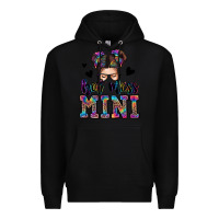 Black mess mini messy bun Premium Hoodie - Zillion Design Studio