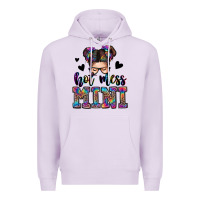 Lilac mess mini messy bun Premium Hoodie - Zillion Design Studio