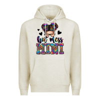 Oatmeal Heather mess mini messy bun Premium Hoodie - Zillion Design Studio