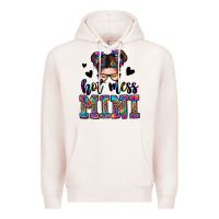 Pale Pink mess mini messy bun Premium Hoodie - Zillion Design Studio