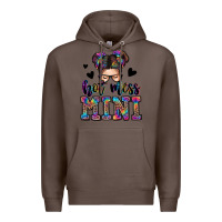 Coffee mess mini messy bun Premium Hoodie - Zillion Design Studio