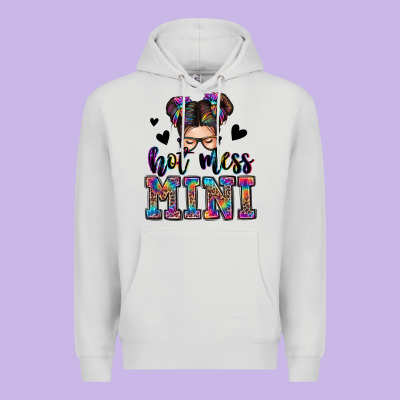 Premium Hoodie mess mini messy bun