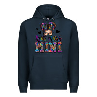 Navy mess mini messy bun Premium Hoodie - Zillion Design Studio