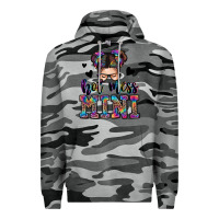 Slate Camo mess mini messy bun Premium Hoodie - Zillion Design Studio