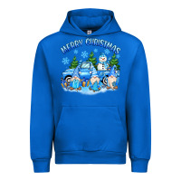 Cobalt merry christmas snowman gnomes truck Urban Hoodie - MaliasSmallBusiness