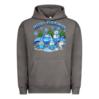 Pigment Tornado merry christmas snowman gnomes truck Urban Hoodie - MaliasSmallBusiness