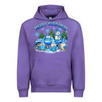 Tulip merry christmas snowman gnomes truck Urban Hoodie - MaliasSmallBusiness