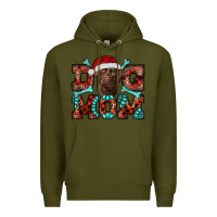 Army Green Christmas Labrador Dog Mom Premium Hoodie - RanaPortraitStore