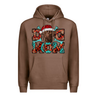 Chestnut Christmas Labrador Dog Mom Premium Hoodie - RanaPortraitStore