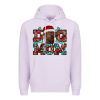 Lilac Christmas Labrador Dog Mom Premium Hoodie - RanaPortraitStore