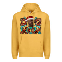 Mustard Christmas Labrador Dog Mom Premium Hoodie - RanaPortraitStore