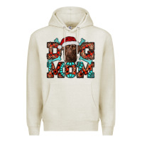Oatmeal Heather Christmas Labrador Dog Mom Premium Hoodie - RanaPortraitStore