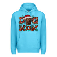 Ocean Blue Christmas Labrador Dog Mom Premium Hoodie - RanaPortraitStore