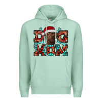 Seafoam Christmas Labrador Dog Mom Premium Hoodie - RanaPortraitStore