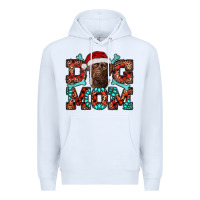 White Christmas Labrador Dog Mom Premium Hoodie - RanaPortraitStore