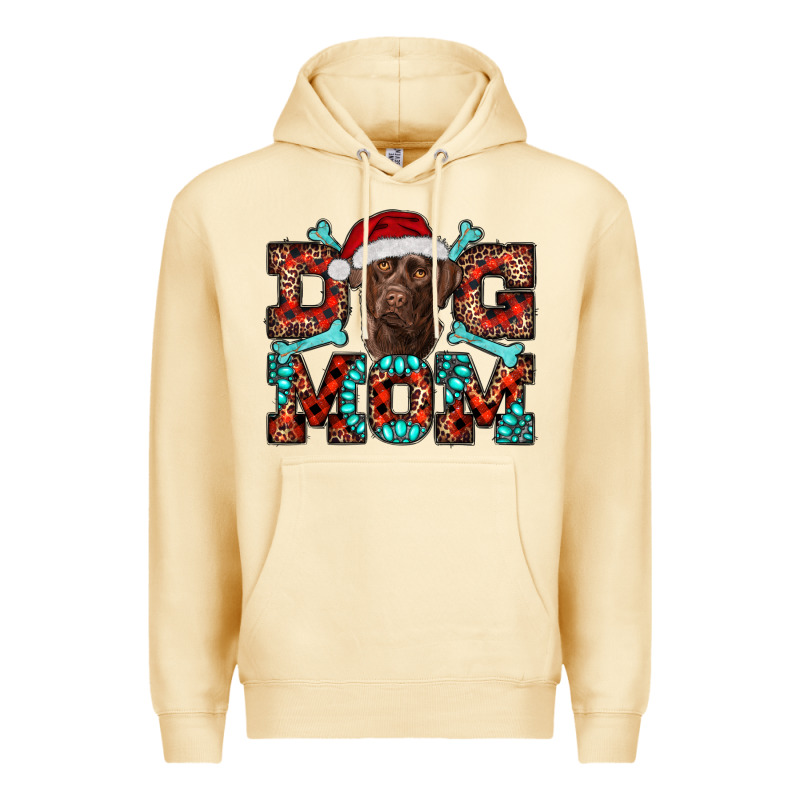 Christmas Labrador Dog Mom Premium Hoodie by RanaPortraitStore | Teevron