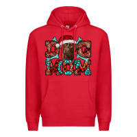 Red Christmas Labrador Dog Mom Premium Hoodie - RanaPortraitStore