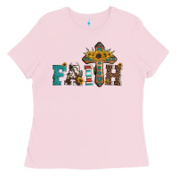 Bubblegum Pink faith Ladies Tee - Artiststas