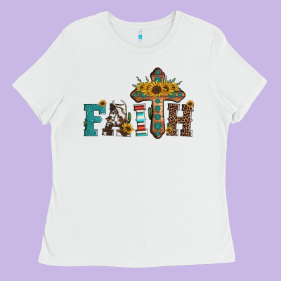 Faith Ladies Tee Designed By Artiststas