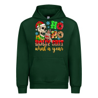 Forest Green ho ho holy shit what a year Urban Hoodie - MaliasSmallBusiness