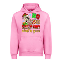 Fuchsia Pink ho ho holy shit what a year Urban Hoodie - MaliasSmallBusiness