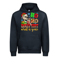 Navy ho ho holy shit what a year Urban Hoodie - MaliasSmallBusiness