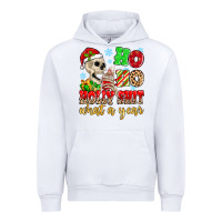 White ho ho holy shit what a year Urban Hoodie - MaliasSmallBusiness