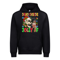 Black dead inside but jolly af Urban Hoodie - MaliasSmallBusiness