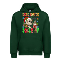 Foreset Green dead inside but jolly af Urban Hoodie - MaliasSmallBusiness